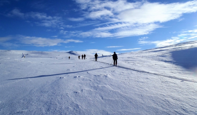 Wildernis winter trail Noorwegen